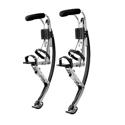 Jumping Stilts: Adult black Jumping stilts Running stilts jumping shoes